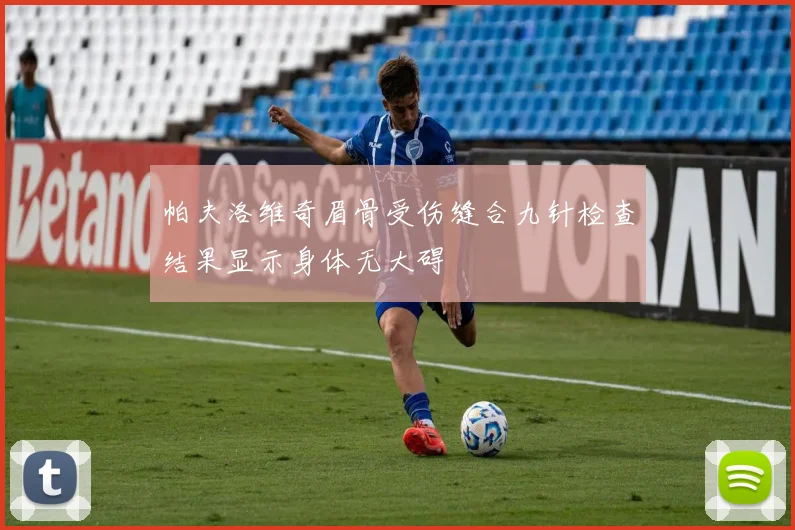 帕夫洛维奇眉骨受伤缝合九针检查结果显示身体无大碍